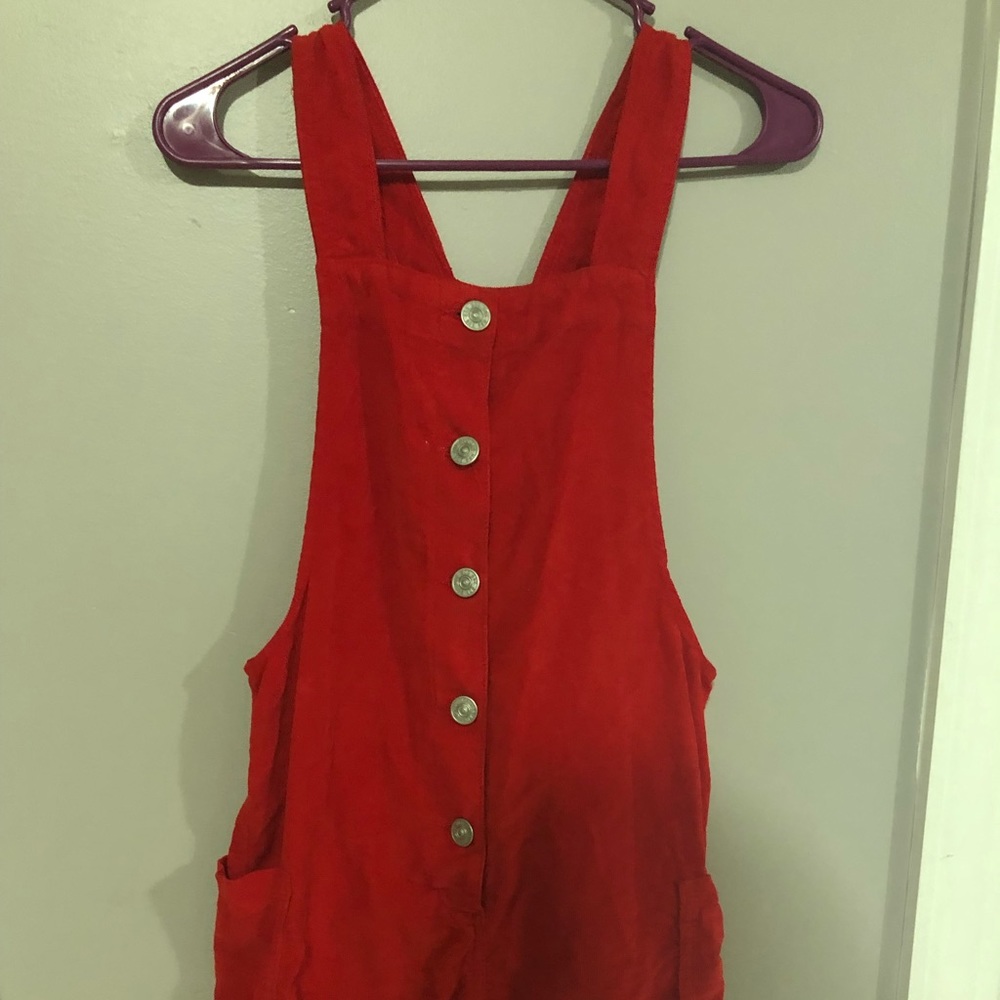 Red overalls!